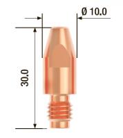 Контактный наконечник FUBAG M8х30 мм ECU D=1.6 мм (25 шт.)