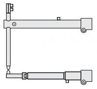 Плечи O 45 х 800мм наклонные с тонким нижним плечом для FUBAG серии RV