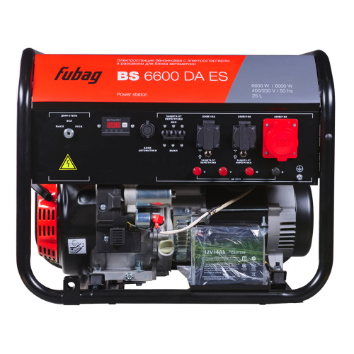 Бензогенератор FUBAG BS 6600 DA ES с электростартером и коннектором автоматики