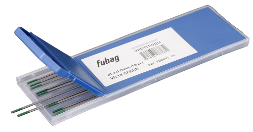 Вольфрамовые электроды FUBAG D1.6x175мм (green) WP (10 шт.)