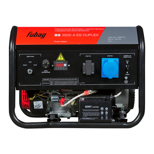 Бензиновый генератор FUBAG BS 3500 A ES DUPLEX