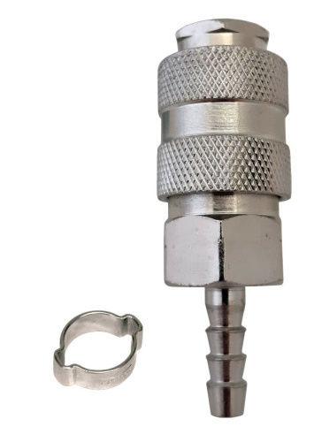 Разъемное соединение FUBAG рапид (муфта), елочка 6мм с обжимным кольцом 6х11мм