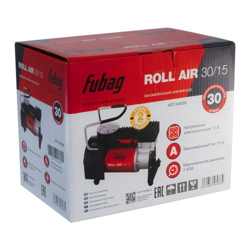 Автомобильный компрессор FUBAG Воздушный поток (Roll Air) 30/15