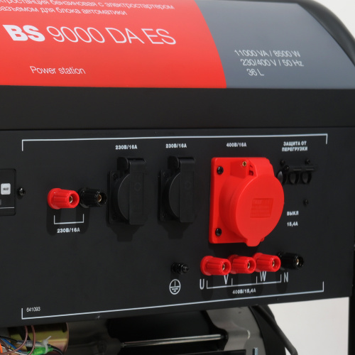 Бензиновый генератор FUBAG BS 9000 DA ES (трехфазный) с электростартером и коннектором автоматики
