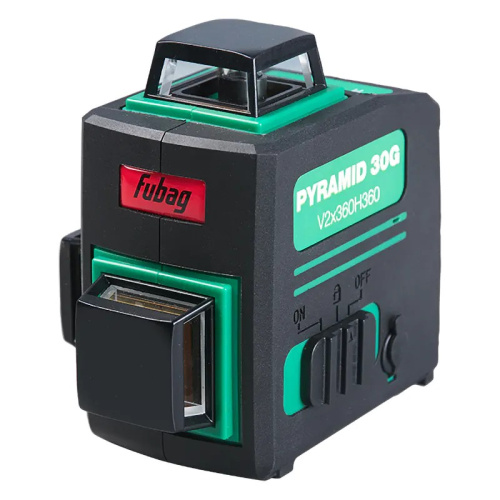 3d уровень лазерный с зеленым лучом пирамида (pyramid) fubag 30g, v2х360h360