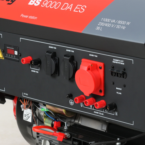Бензиновый генератор FUBAG BS 9000 DA ES (трехфазный) с электростартером и коннектором автоматики